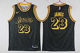 Lakers 23 Lebron James Black City Edition Nike Swingman Stitched NBA Jersey,baseball caps,new era cap wholesale,wholesale hats